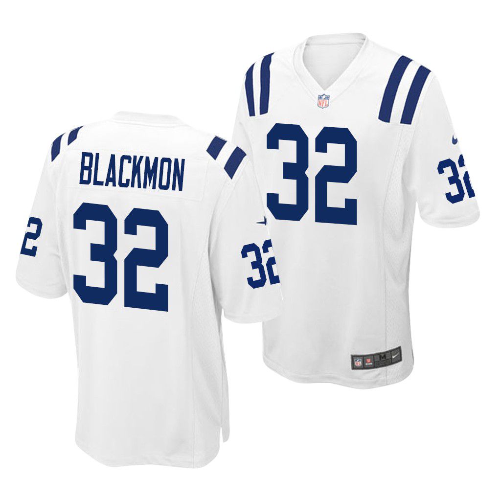 Men Indianapolis Colts 32 Julian Blackmon Nike White Game NFL Jersey